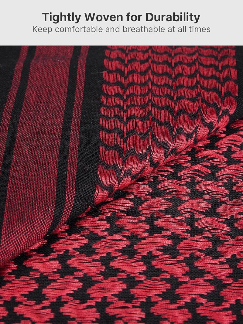 Free Soldier Scarf Military Shemagh Tactical Desert Keffiyeh Head Neck Scarf Arab Wrap with Tassel for Men Women - Image 2